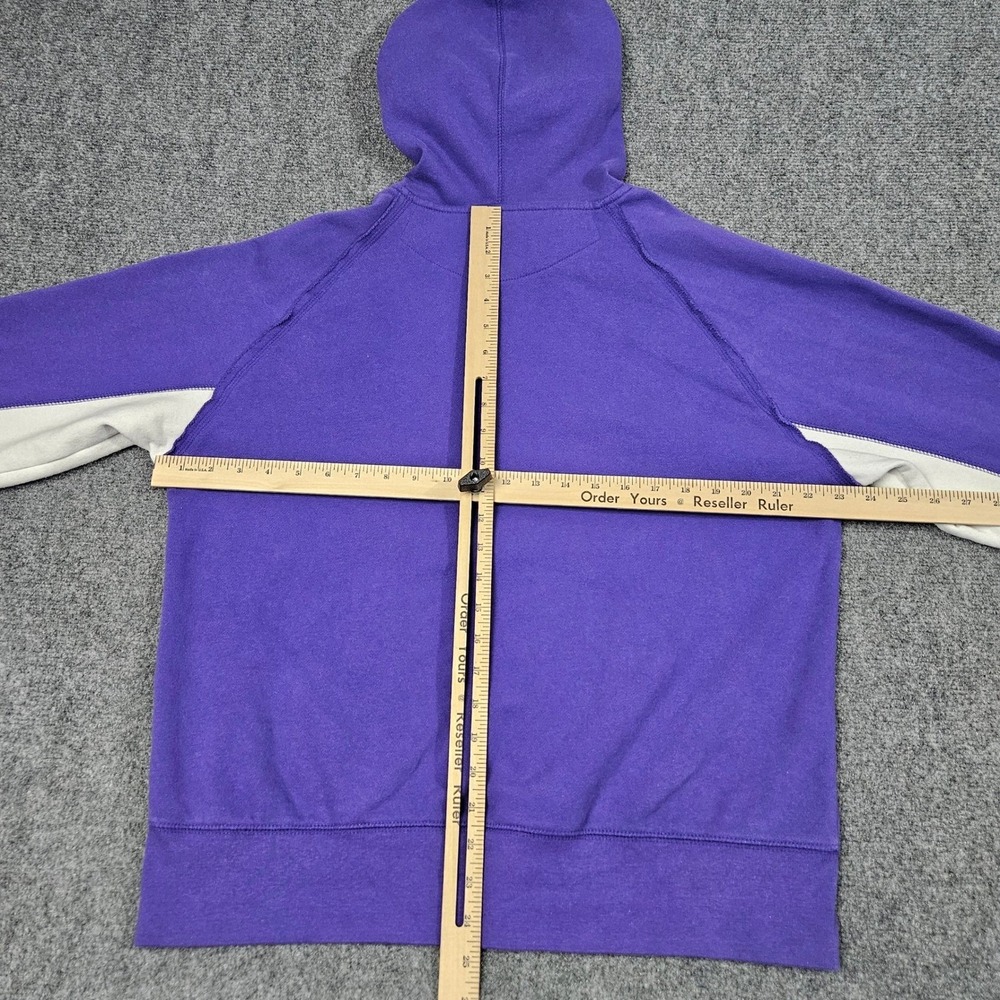 LA Kings Hoodie Womens XL Purple Reebok NHL Hockey Club Full Zip Sweatshirt Y2K - Picture 7 of 8